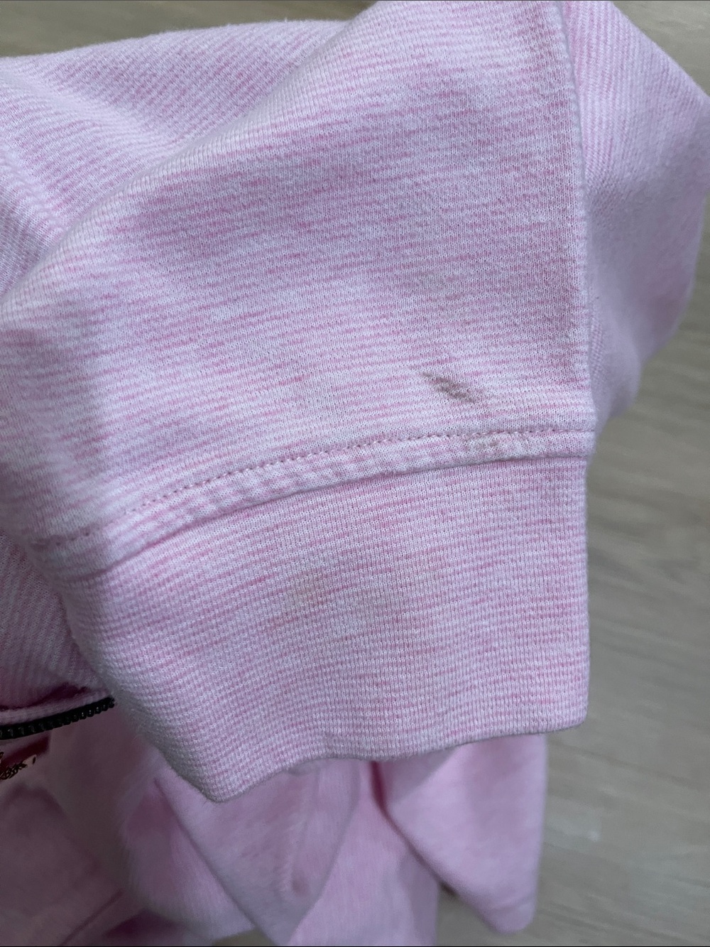 Vineyard Vines Men's Light Pink Quarter-Zip Sweater - Picture 4 of 4